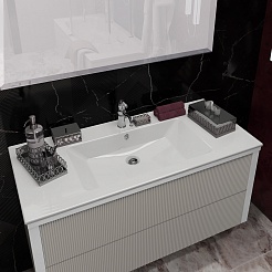 Opadiris Мебель для ванной Рубинно 120 подвесная серая – фотография-6